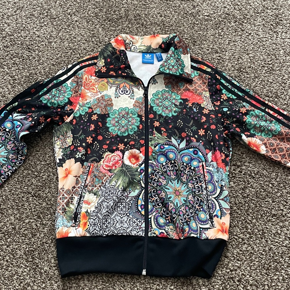 Adidas Multicolor Floral Track Jacket